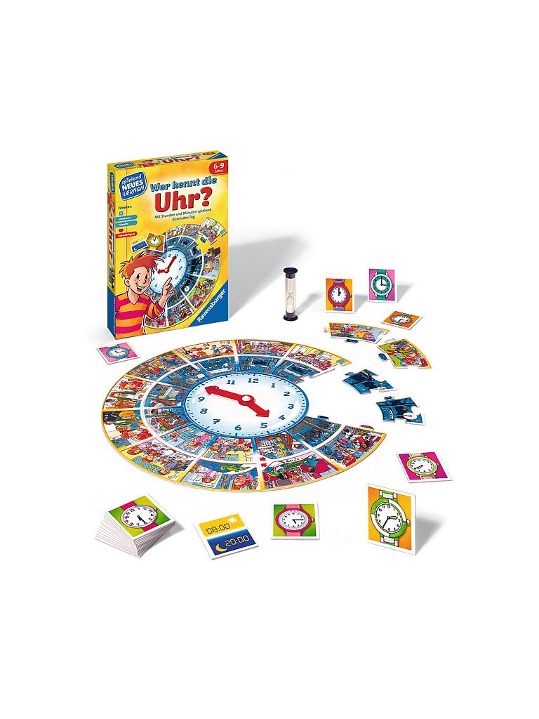 RAVENSBURGER | Lernspiel - Wer kennt die Uhr | 
