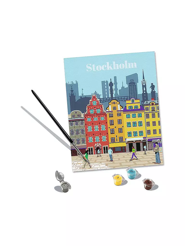 RAVENSBURGER | Malen nach Zahlen - Colorful Stockholm | keine Farbe