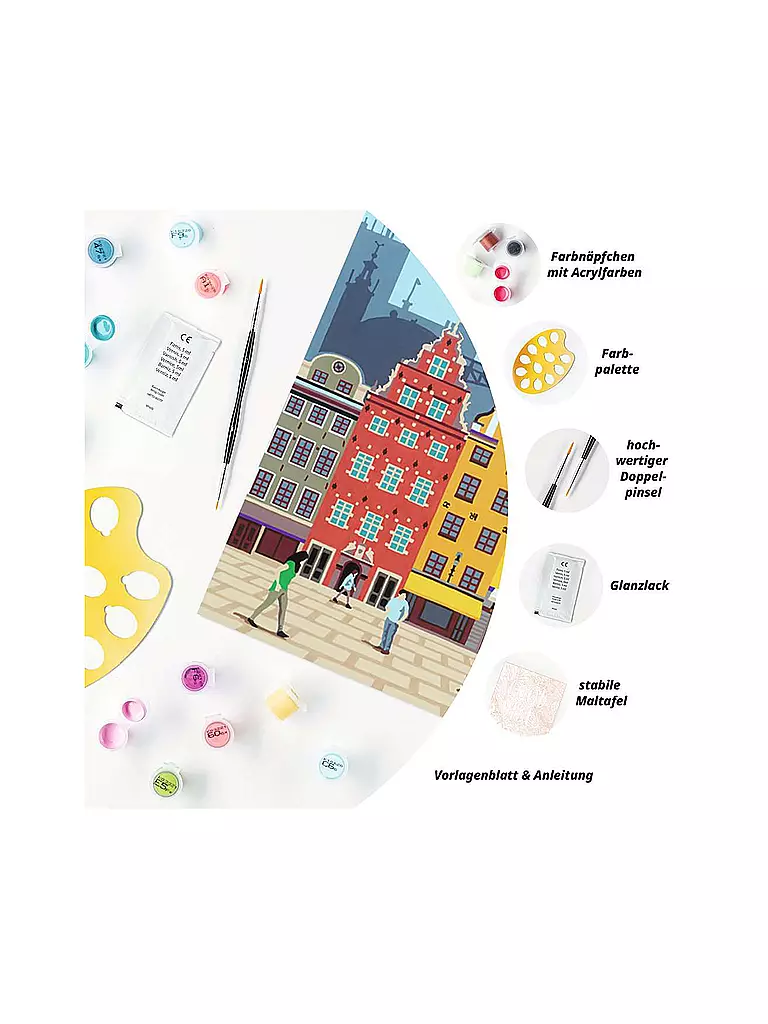RAVENSBURGER | Malen nach Zahlen - Colorful Stockholm | keine Farbe