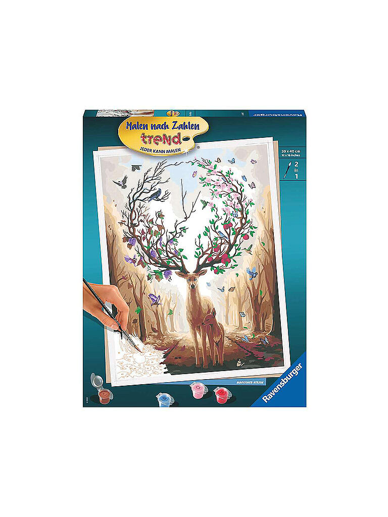 RAVENSBURGER | Malen nach Zahlen - Magischer Hirsch | keine Farbe
