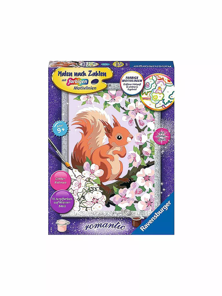 RAVENSBURGER | Malen nach Zahlen - Neugieriges Eichhörnchen | keine Farbe