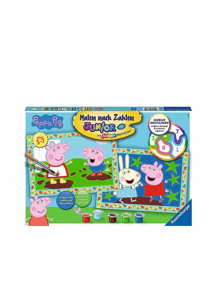 RAVENSBURGER | Malen nach Zahlen - Peppa Pig  | keine Farbe