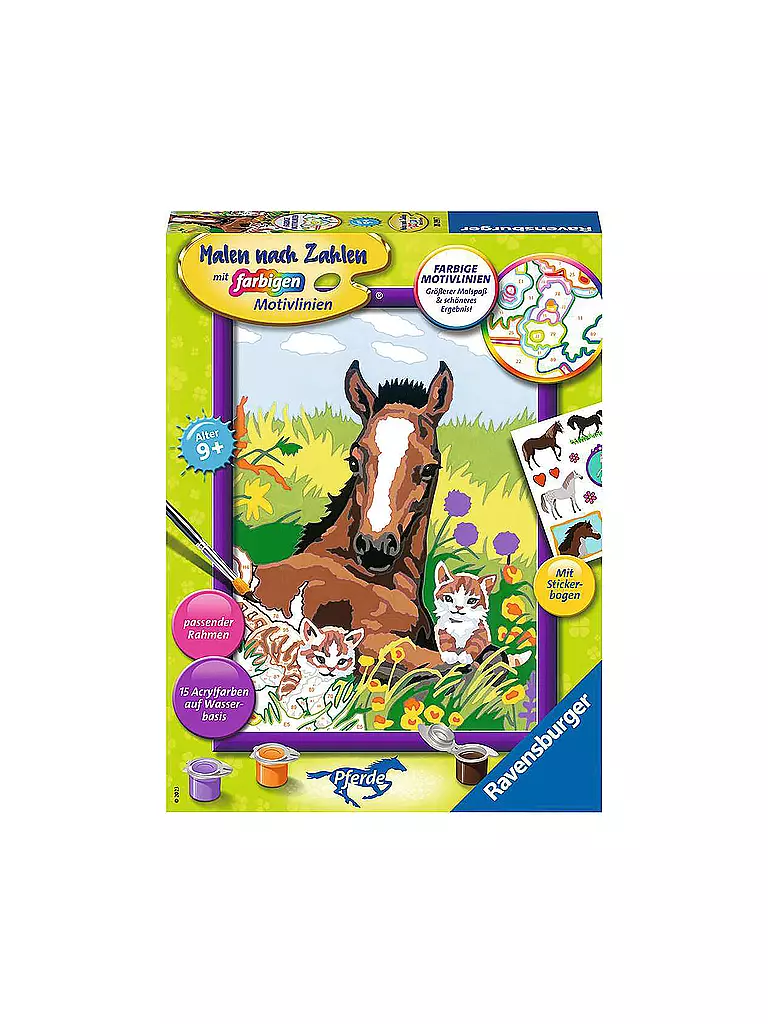 RAVENSBURGER | Malen nach Zahlen - Süße Tierkinder | keine Farbe