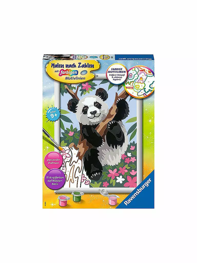 RAVENSBURGER | Malen nach Zahlen - Süßer Pandabär | keine Farbe