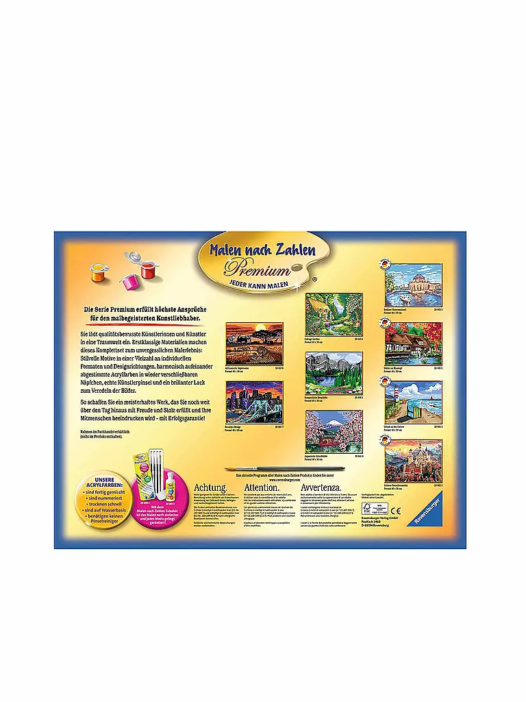 RAVENSBURGER | Malen nach Zahlen 28989 – Magie des Lichts | keine Farbe