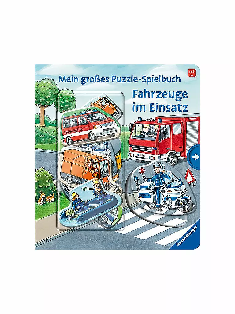 RAVENSBURGER | Mein großes Puzzle-Spielbuch - Fahrzeuge im Einsatz | keine Farbe