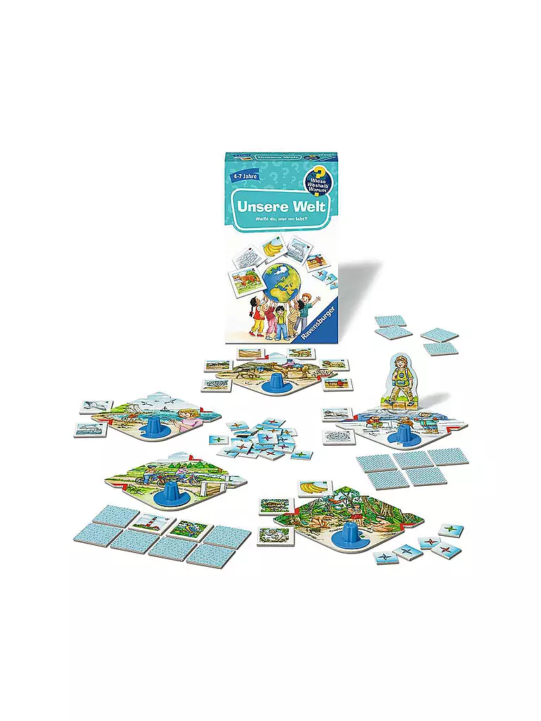 RAVENSBURGER | Mitbringspiel - Wieso Weshalb Warum - Kinderspiel Unsere Welt | keine Farbe