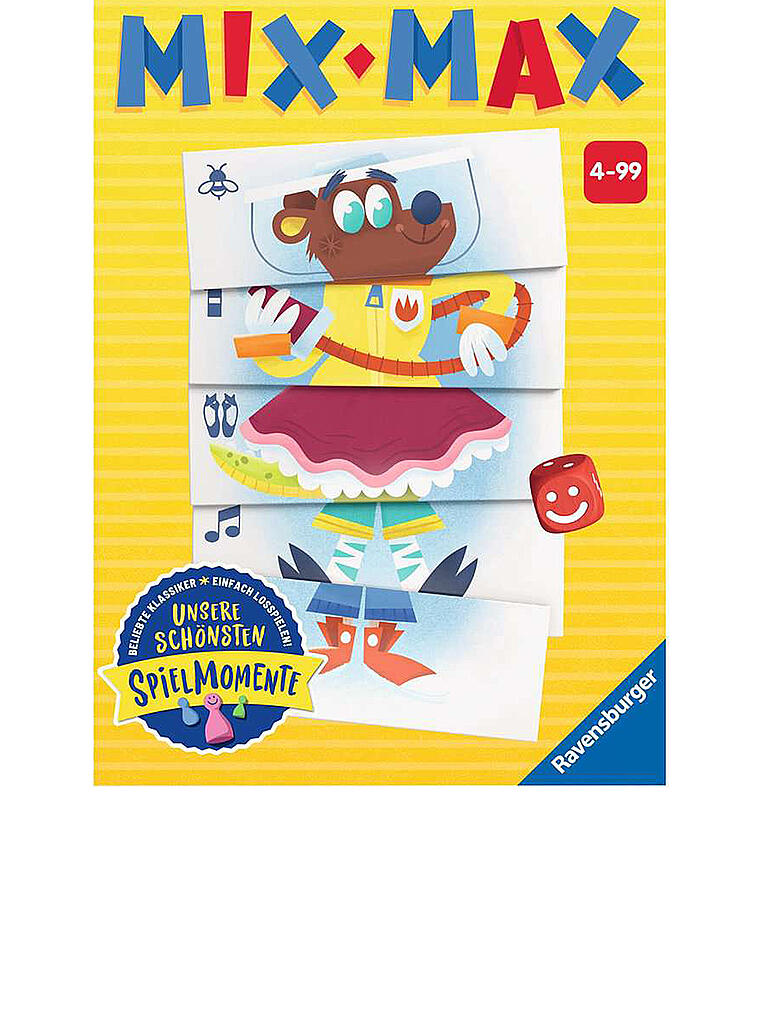 RAVENSBURGER | Mix Max - Tier-Legespiel | keine Farbe