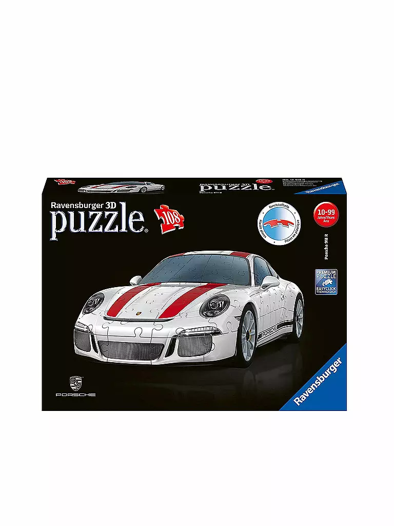 RAVENSBURGER | Porsche 911 R 3D-Puzzle 12528 (108 Teile) | keine Farbe