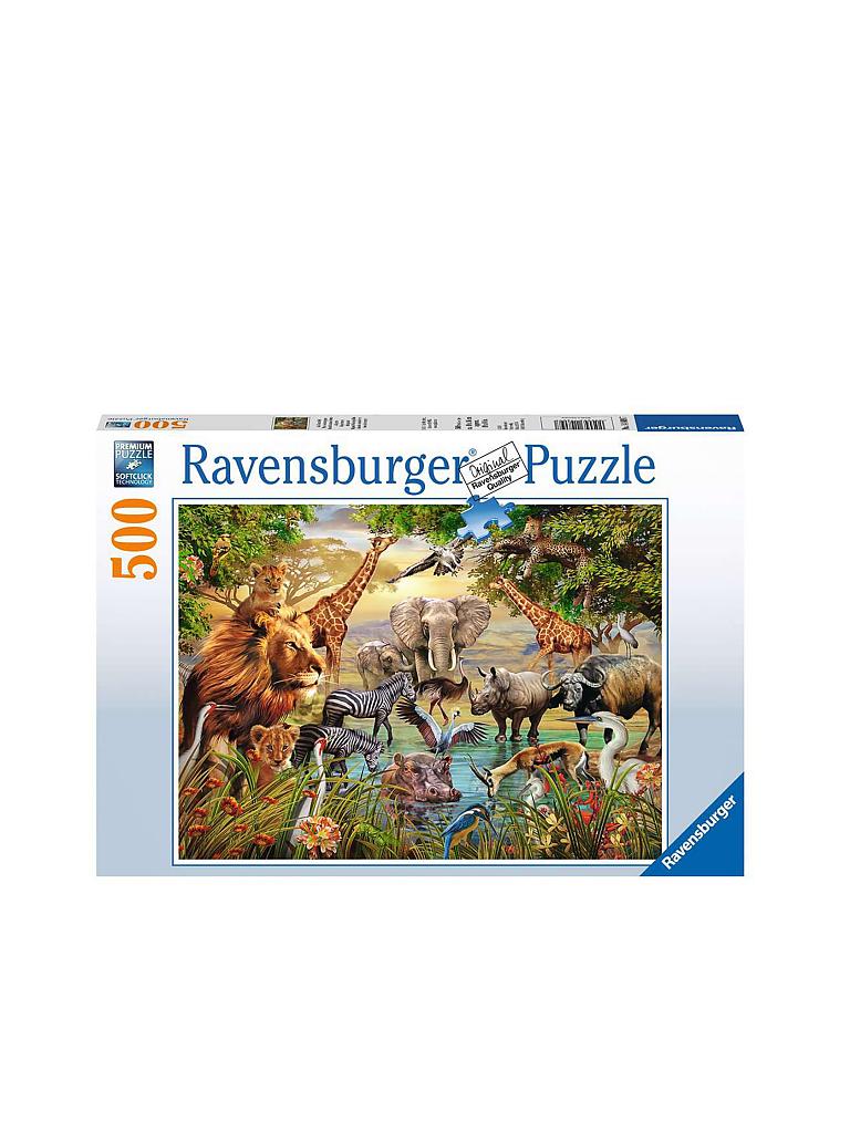 RAVENSBURGER | Puzzle - Am Wasserloch - 500 Teile | keine Farbe