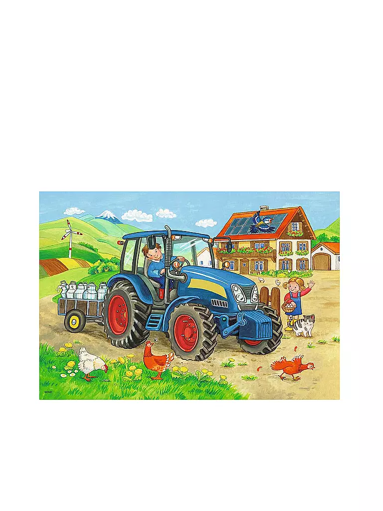 RAVENSBURGER | Puzzle - Baustelle und Bauernhof 2x12 Teile | keine Farbe