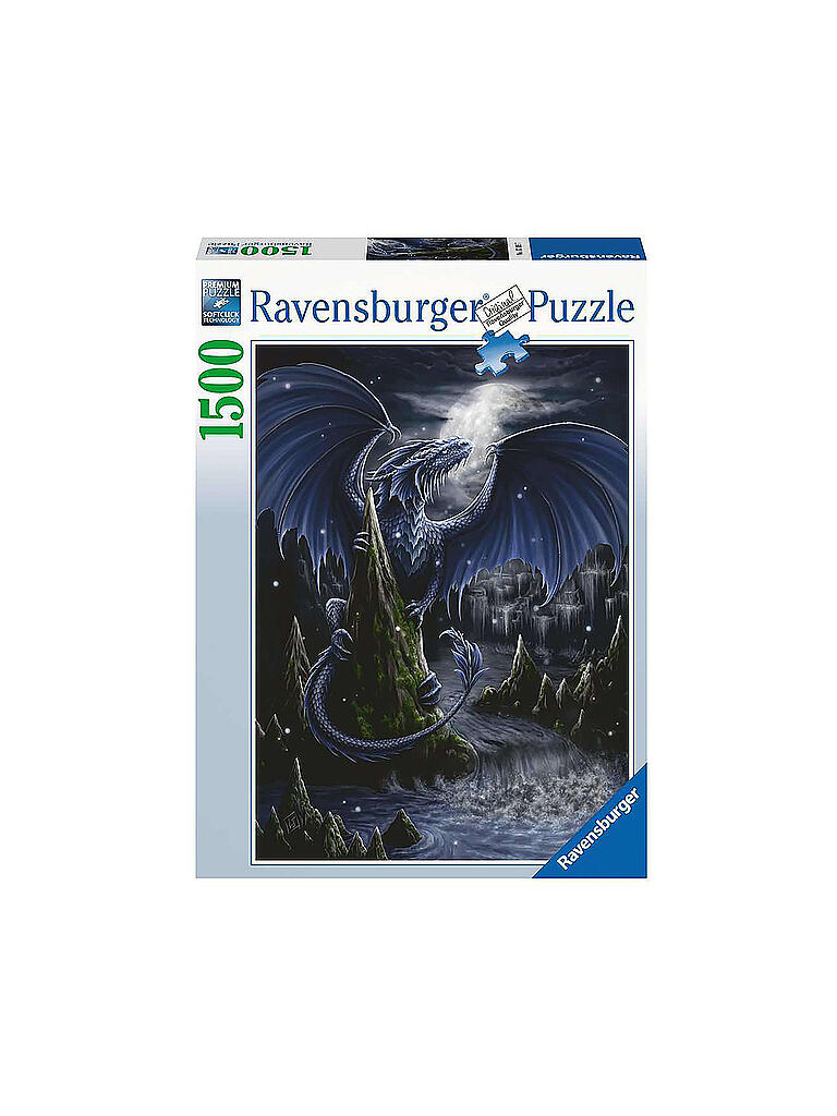 RAVENSBURGER | Puzzle - Der Schwarzblaue Drache - 1500 Teile | keine Farbe