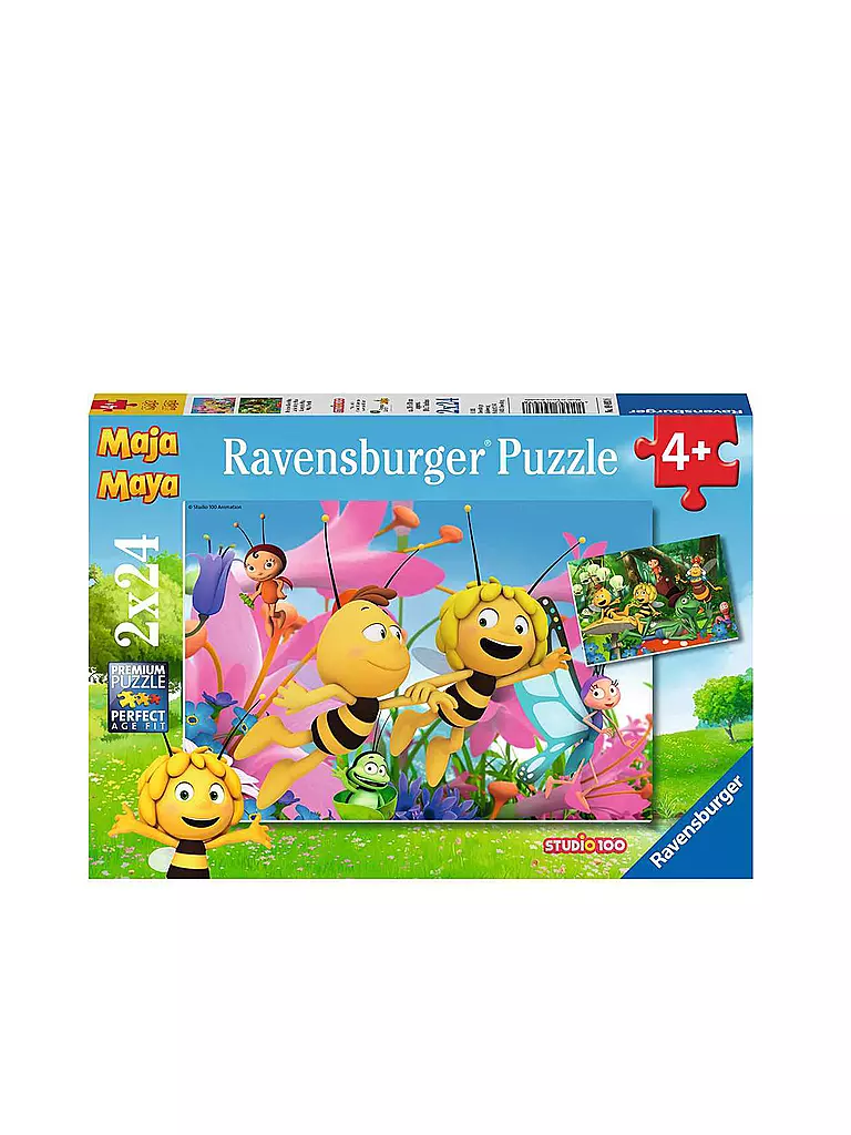 RAVENSBURGER | Puzzle - Die kleine Biene Maja 2x24 Teile | keine Farbe