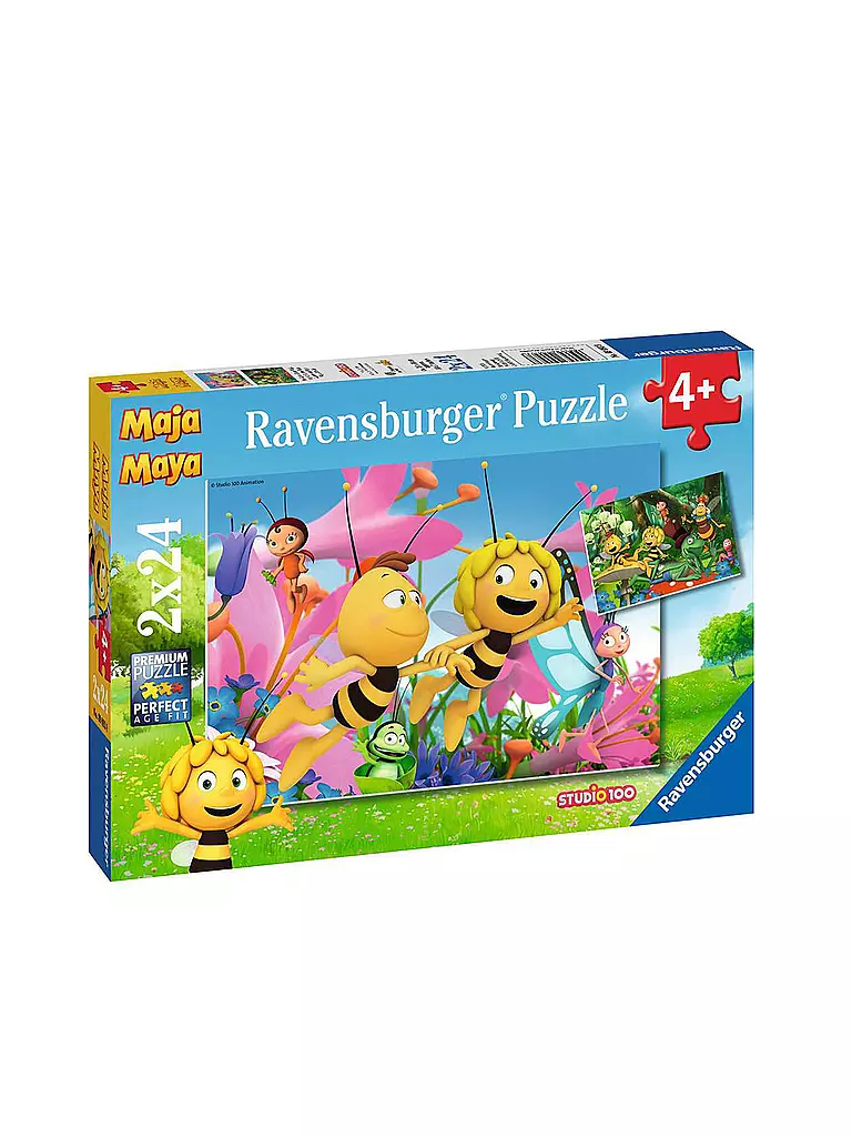 RAVENSBURGER | Puzzle - Die kleine Biene Maja 2x24 Teile | keine Farbe