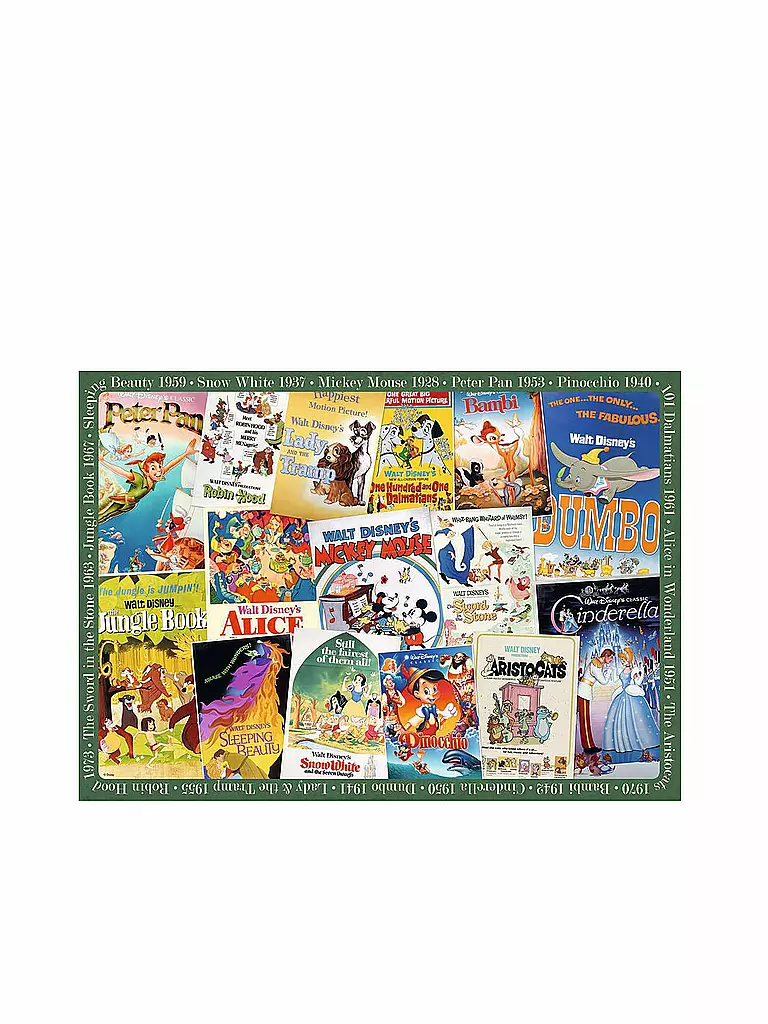 RAVENSBURGER | Puzzle - Disney Vintage Movie Poster - 1000 Teile | keine Farbe