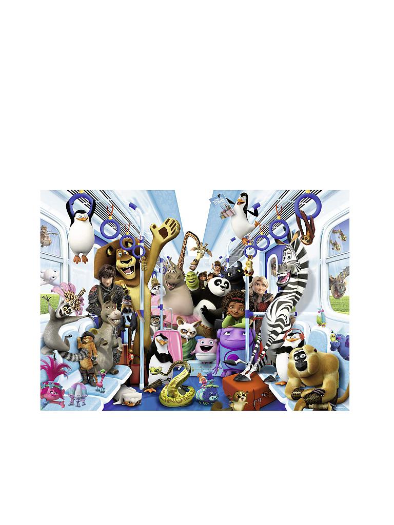 RAVENSBURGER | Puzzle - DreamWorks Familie auf Reisen (1000 Teile) | transparent