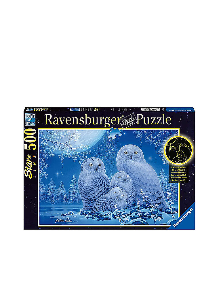 RAVENSBURGER | Puzzle - Eulen im Mondschein - 500 Teile Star Line | keine Farbe