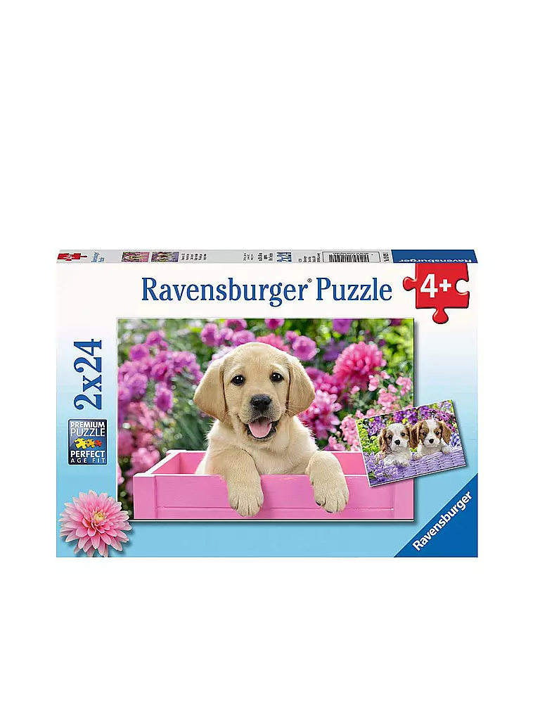 RAVENSBURGER | Puzzle - Freunde mit Fell 2x24 Teile | keine Farbe