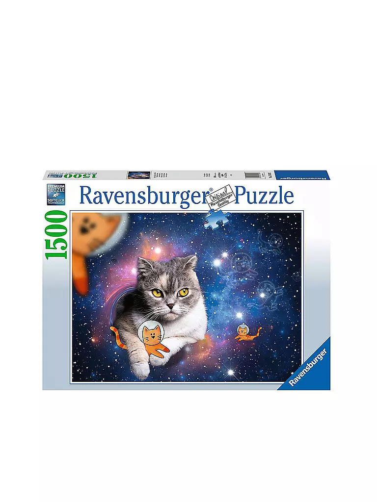 RAVENSBURGER | Puzzle - Katzen fliegen im Weltall 1500 Teile  | keine Farbe