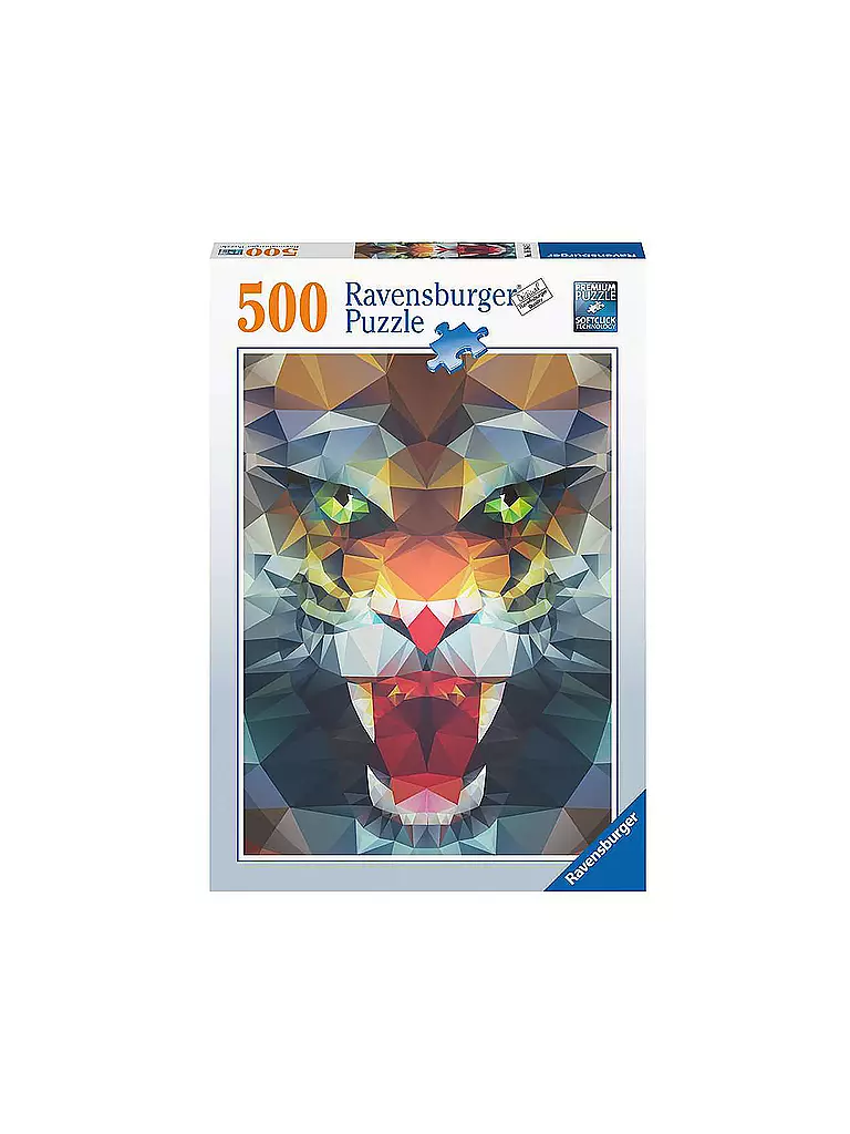 RAVENSBURGER | Puzzle - Löwe aus Ploygonen - 500 Teile | keine Farbe