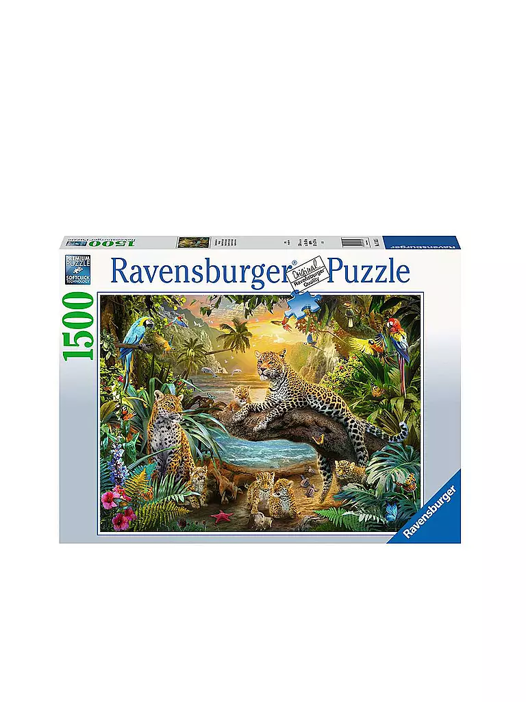RAVENSBURGER | Puzzle - Leopardenfamilie im Dschungel - 1500 Teile | keine Farbe