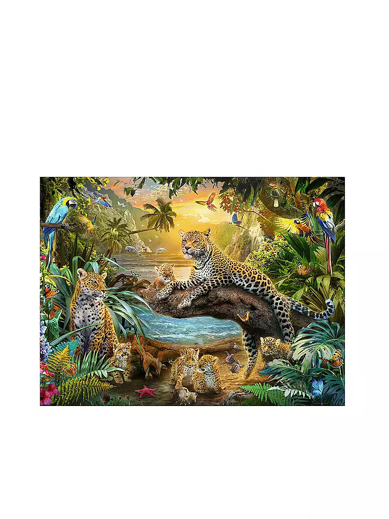RAVENSBURGER | Puzzle - Leopardenfamilie im Dschungel - 1500 Teile | keine Farbe