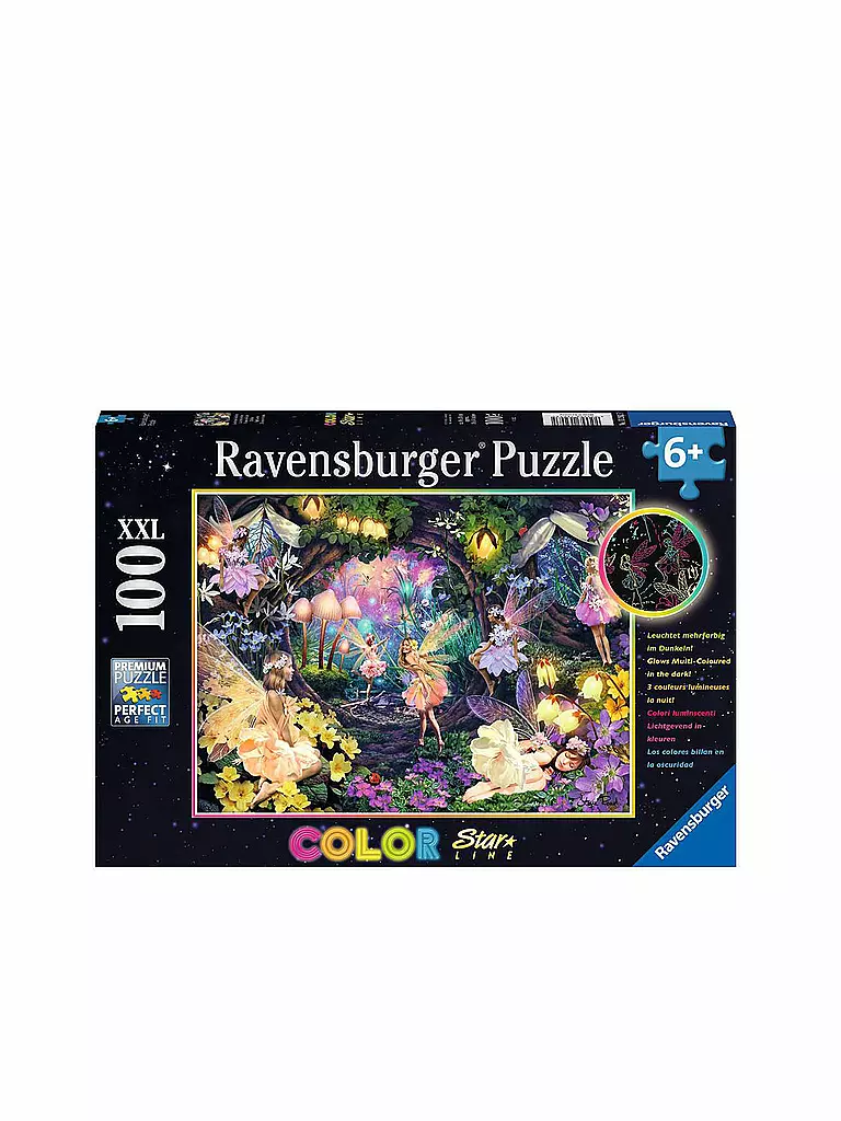 RAVENSBURGER | Puzzle - Leuchtende Waldfeen 100 Teile | keine Farbe
