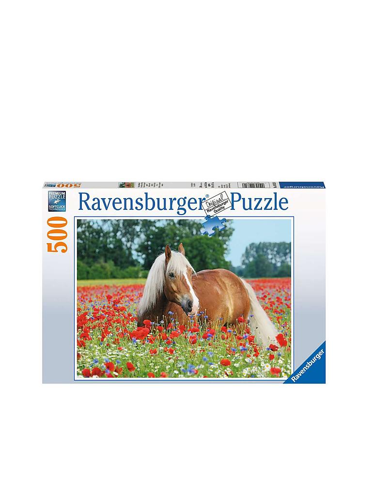 RAVENSBURGER | Puzzle - Pferd im Mohnfeld - 500 Teile | keine Farbe