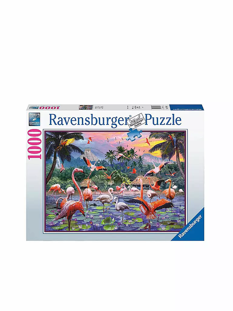 RAVENSBURGER | Puzzle - Pinke Flamingos - 1000 Teile | keine Farbe