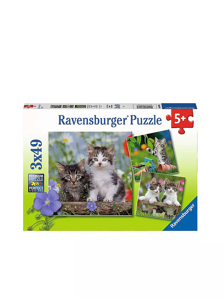 RAVENSBURGER | Puzzle - Süße Samtpfötchen 2x49 Teile | keine Farbe