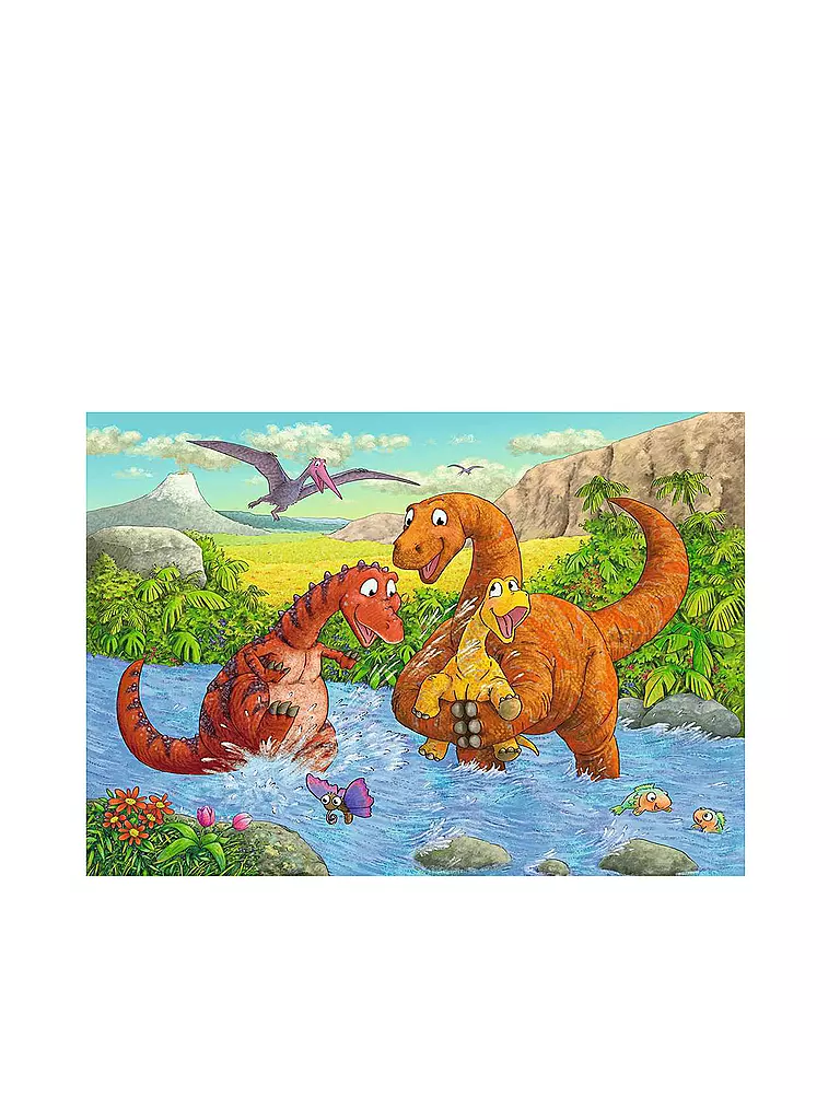 RAVENSBURGER | Puzzle - Spielende Dinos 2x24 Teile | keine Farbe