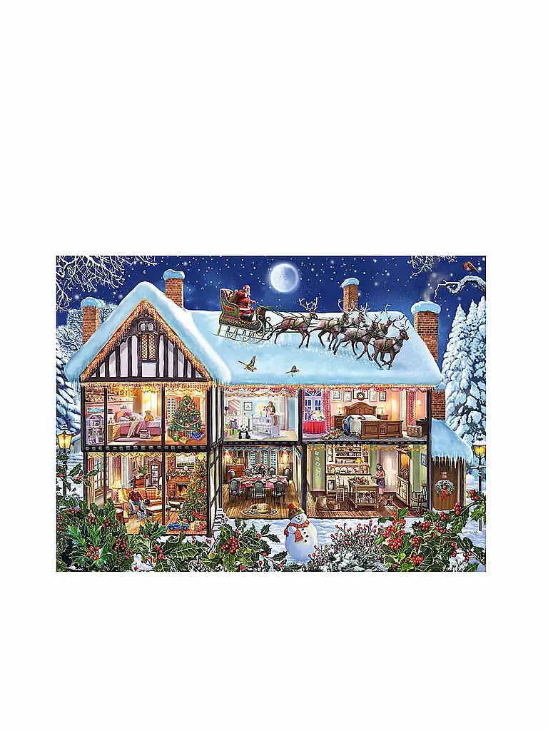 RAVENSBURGER | Puzzle - Weihnachten zu Hause 100 Teile | keine Farbe
