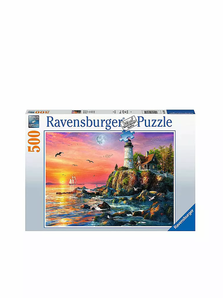 RAVENSBURGER | Puzzle 16581 - Leuchtturm am Abend - 500 Teile | keine Farbe