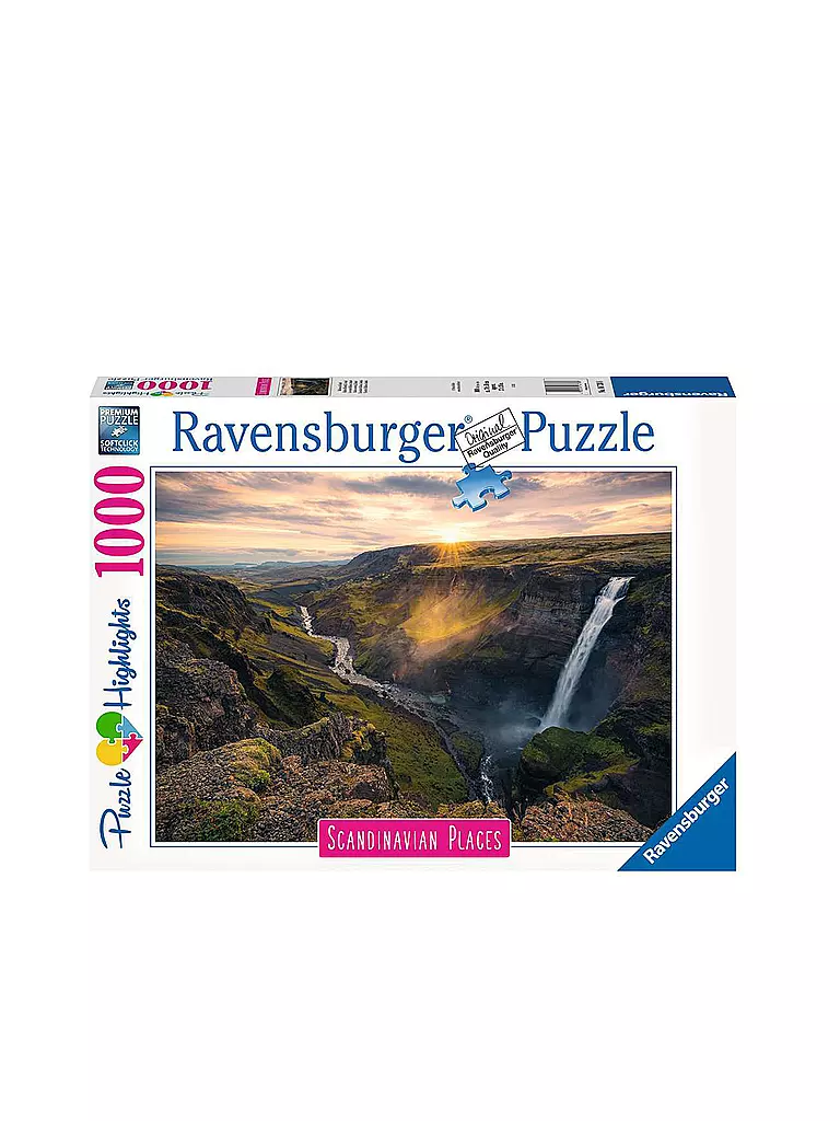 RAVENSBURGER | Puzzle Scandinavian Places - Haifoss auf Island - 1000 Teile | keine Farbe