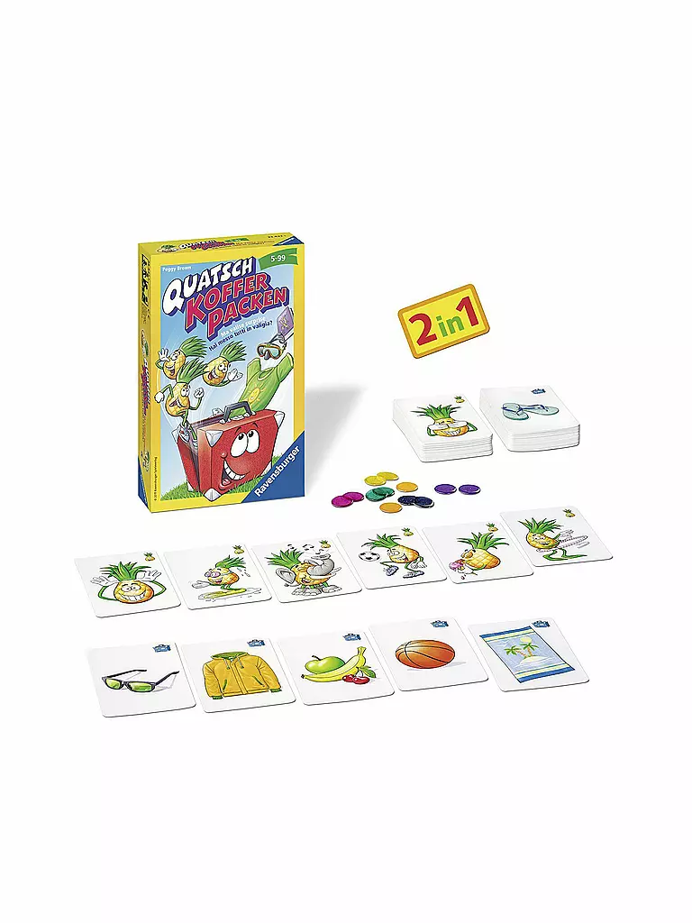 RAVENSBURGER | Quatsch Koffer packen - Mitbringspiel  | keine Farbe