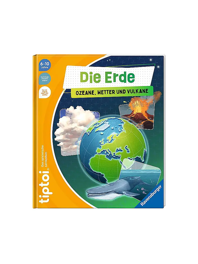 RAVENSBURGER | TIPTOI Die Erde Ozeane Wetter und Vulkane | Bunt
