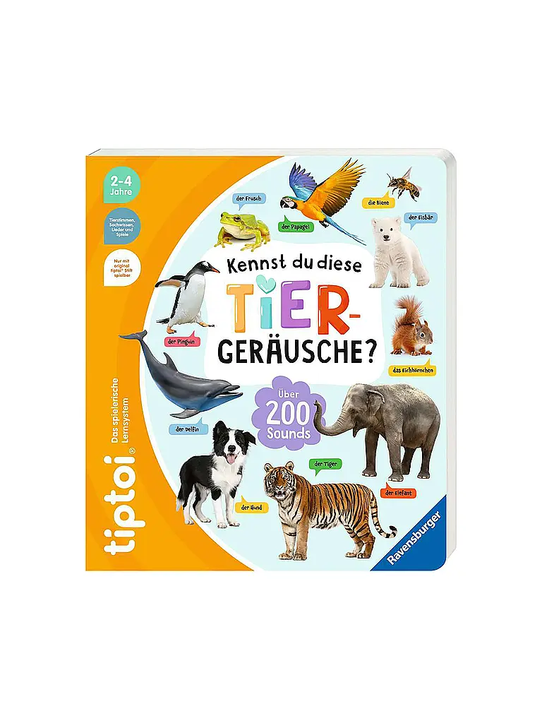 RAVENSBURGER | TIPTOI Kennst du diese Tiergeräusche | Bunt