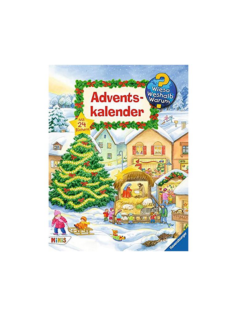 RAVENSBURGER | Wieso Weshalb Warum - Adventskalender inkl. 24 Ravensburger Minis-Bücher | transparent