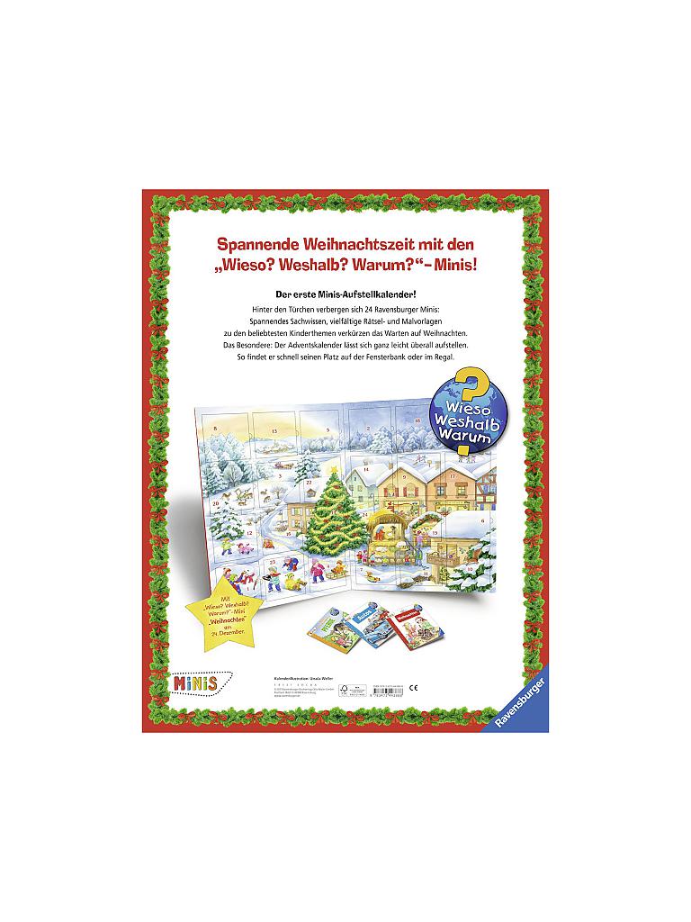 RAVENSBURGER | Wieso Weshalb Warum - Adventskalender inkl. 24 Ravensburger Minis-Bücher | transparent