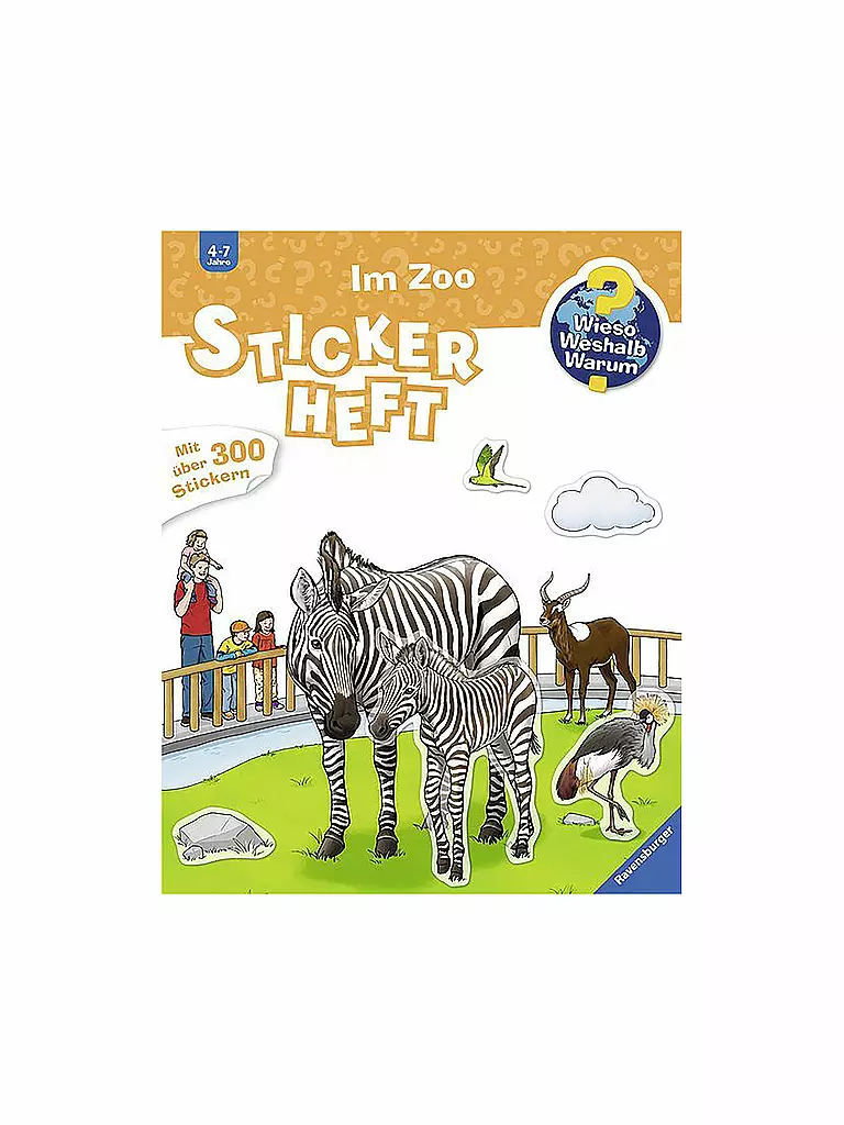 RAVENSBURGER | Wieso Weshalb Warum - Stickerheft Im Zoo | keine Farbe