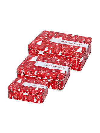RBV BIRKMANN | Keksdose Set 3tlg. GIFT WRAP Rot