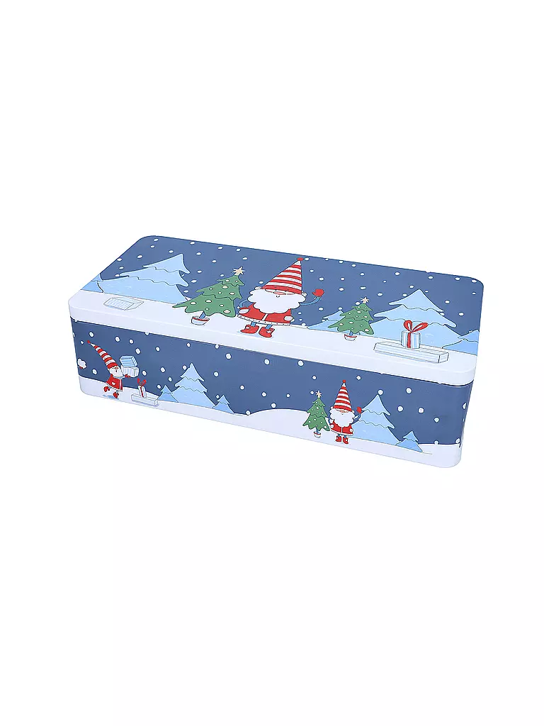 RBV BIRKMANN | Gebäckdosen XXL 40x20cm Wichtel Blau / Weiss | hellblau
