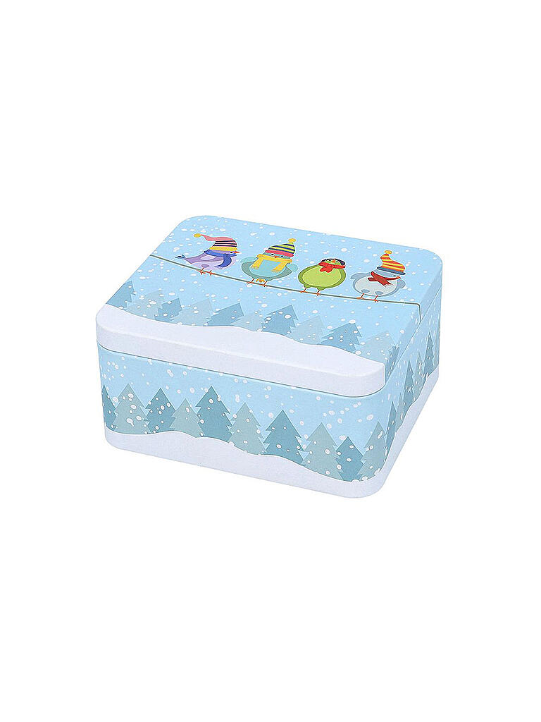 RBV BIRKMANN | Keksdosen-Set Christmas Birds klein | hellblau