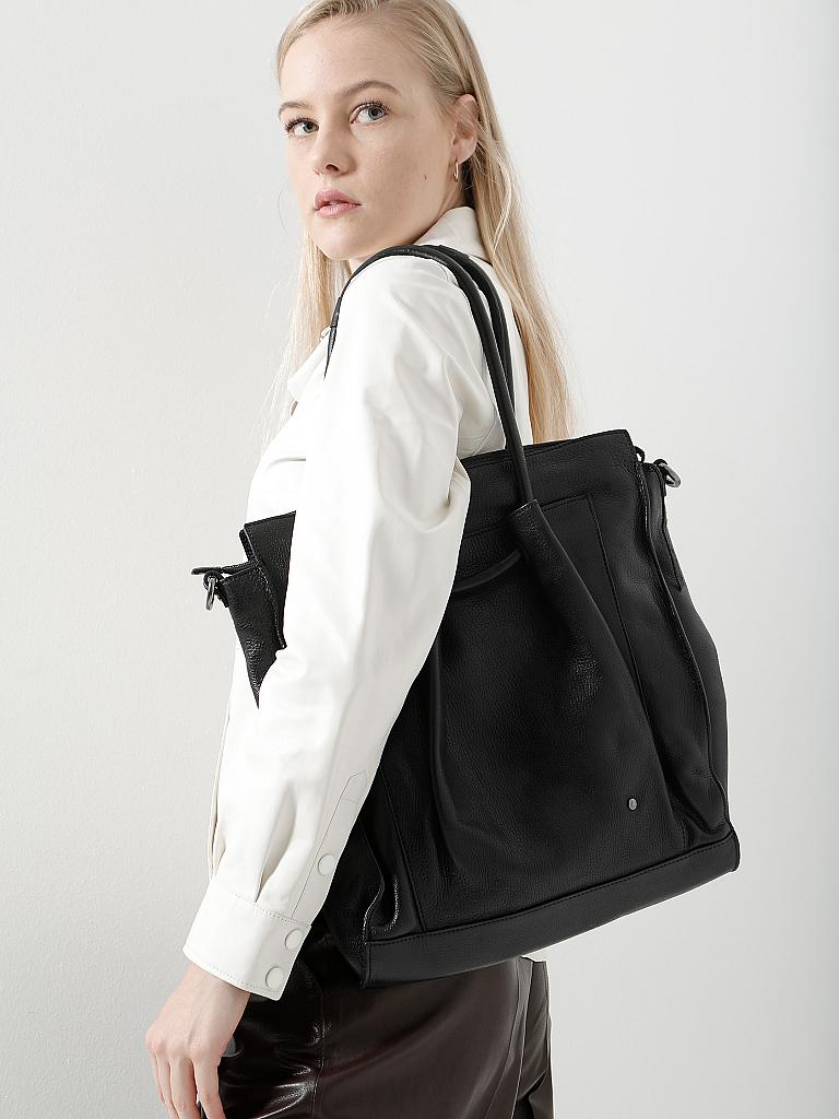 REHARD | Ledertasche - Shopper | schwarz
