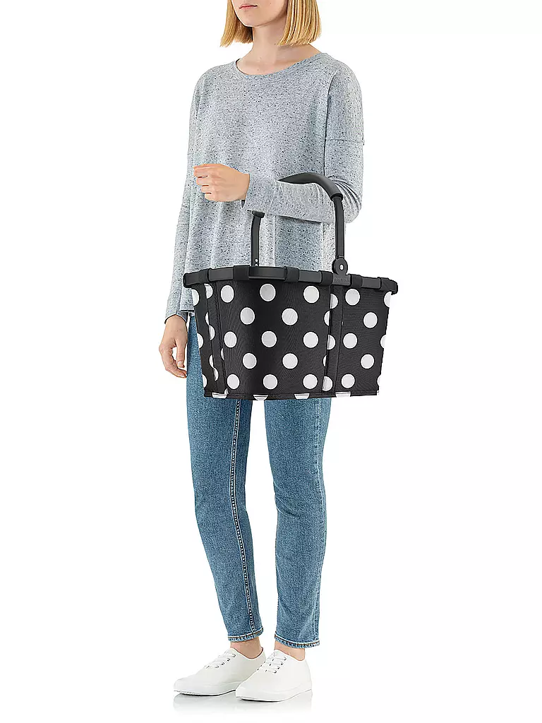 REISENTHEL | Carrybag Dots White | schwarz