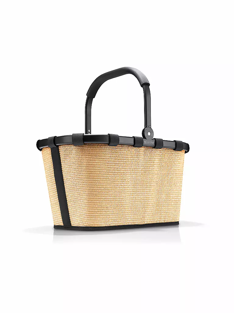 REISENTHEL | Einkaufskorb - Carrybag Raffia Black  | schwarz
