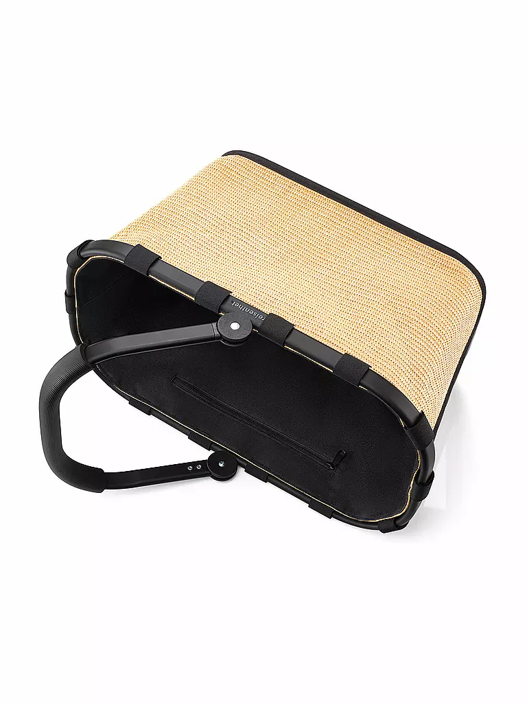 REISENTHEL | Einkaufskorb - Carrybag Raffia Black  | schwarz