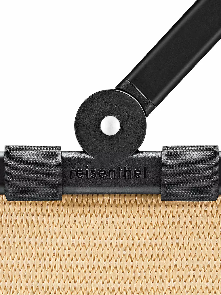 REISENTHEL | Einkaufskorb - Carrybag Raffia Black  | schwarz