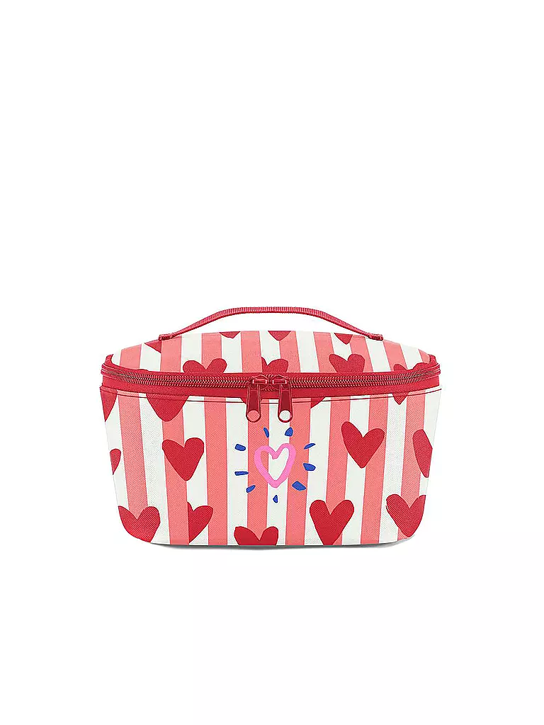 REISENTHEL | Kühltasche - Coolerbag Small POCKET Heart and Stripes  | rot