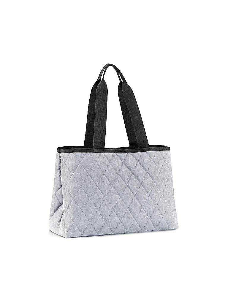 REISENTHEL | Shopper CLASSIC RHOMBUS L light grey | hellgrau